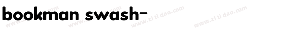 bookman swash字体转换